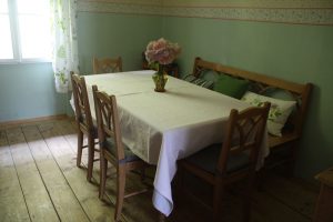 Gemütliche Sitzecke in der Küche unserer Ferienwohnung